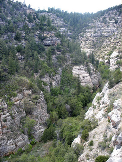 Walnut Canyon Looking West